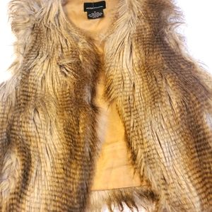 Cozy Faux Fur Vest/ Moda International
